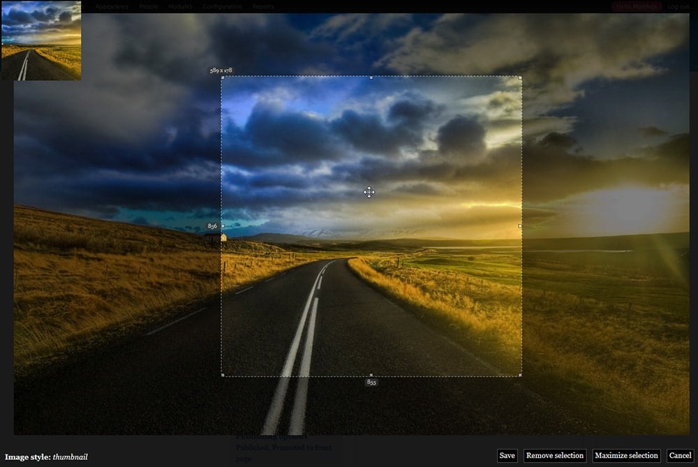 image size